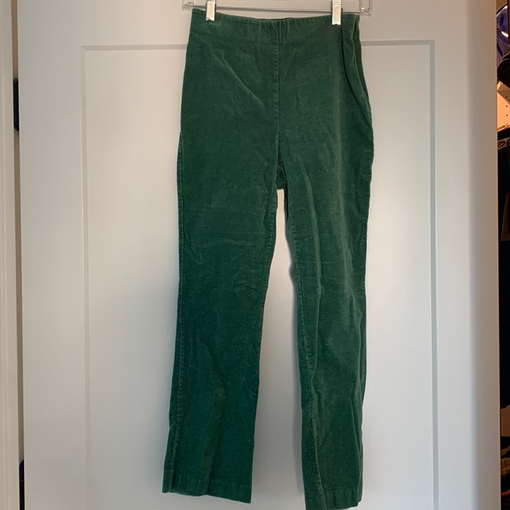 Tuckernuck green corduroy Ashford pant. Size M